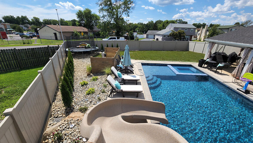 fairless hills pool landscape design