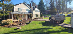 newtown pa front yard landscape renovation