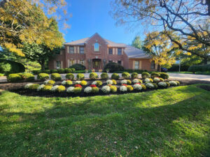 residential flower bed install bucks county pa