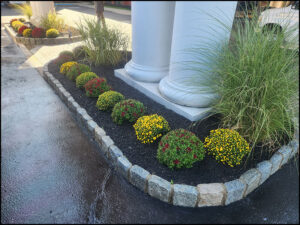 seasonal flower bed planting bucks county